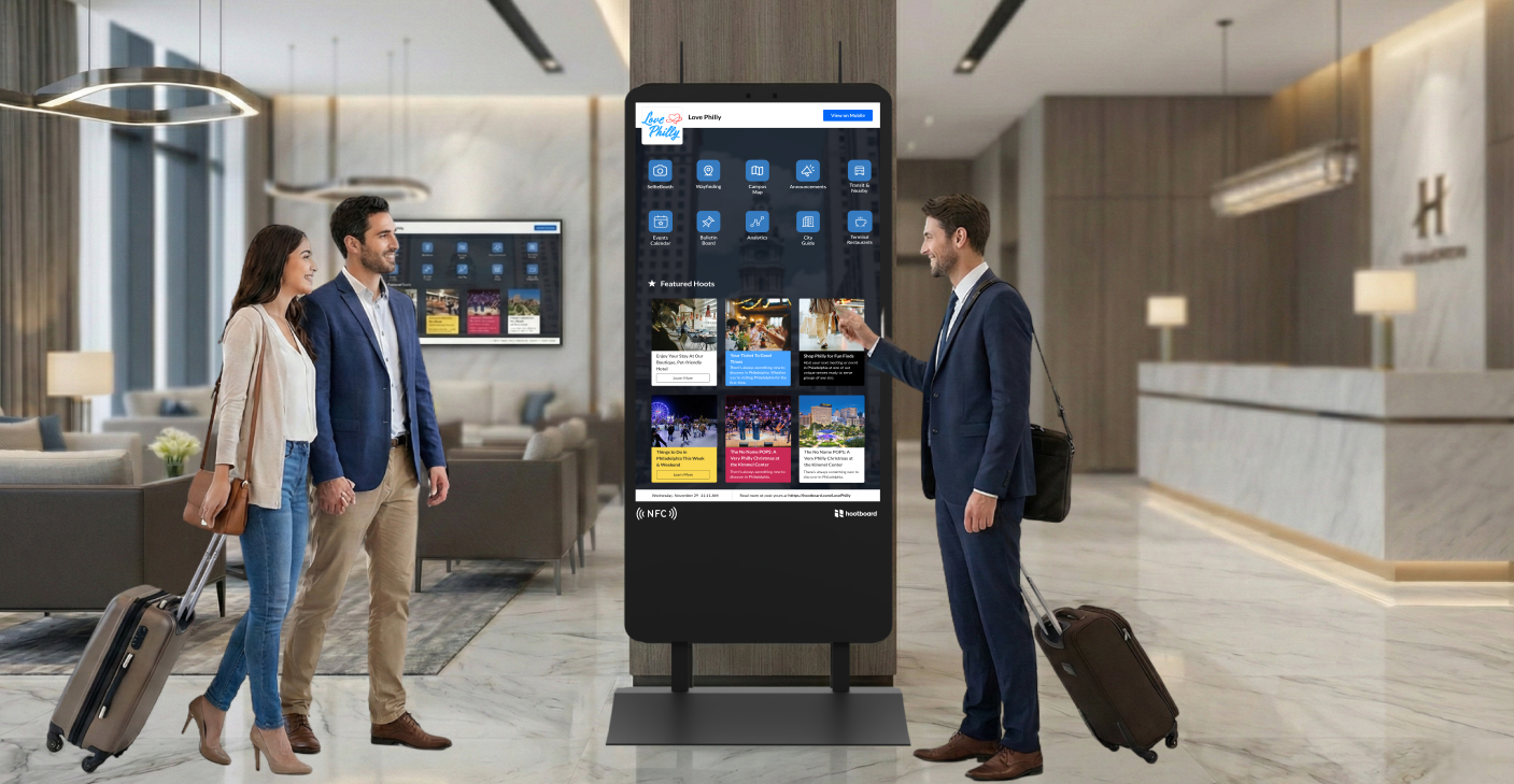 Interactive Guest Engagement Kiosks for Hotels | Smart Check-In & Wayfinding