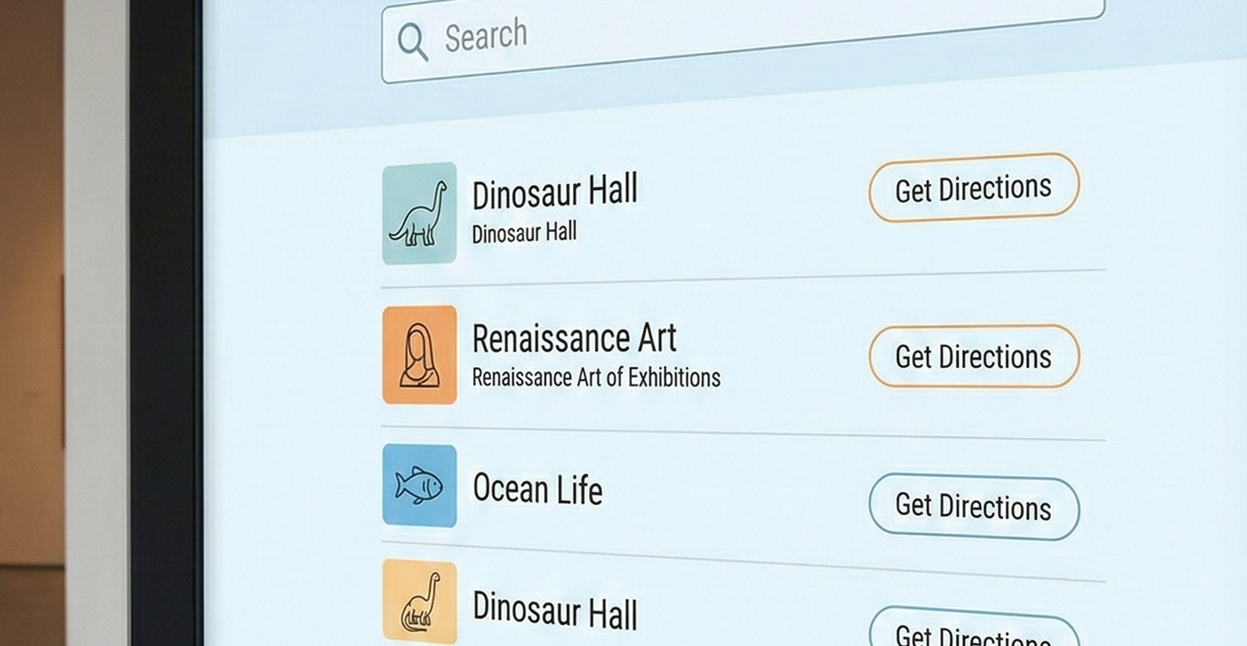 Interactive Wayfinding Kiosks for Museums | Improve Visitor Engagement