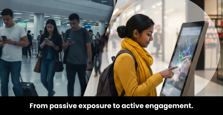 The Economics of Attention: How Interactive Kiosks Make Money While Traditional Ads Lose It