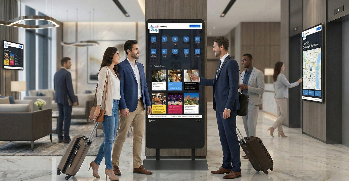 Interactive Guest Engagement Kiosks for Hotels | Smart Check-In & Wayfinding