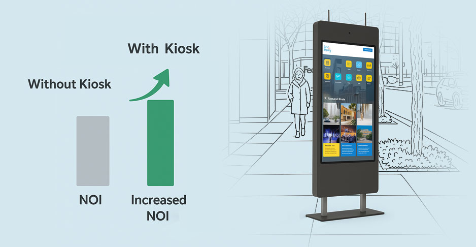 How REITs Can Increase Property Value with Smart Kiosks & Digital Signage