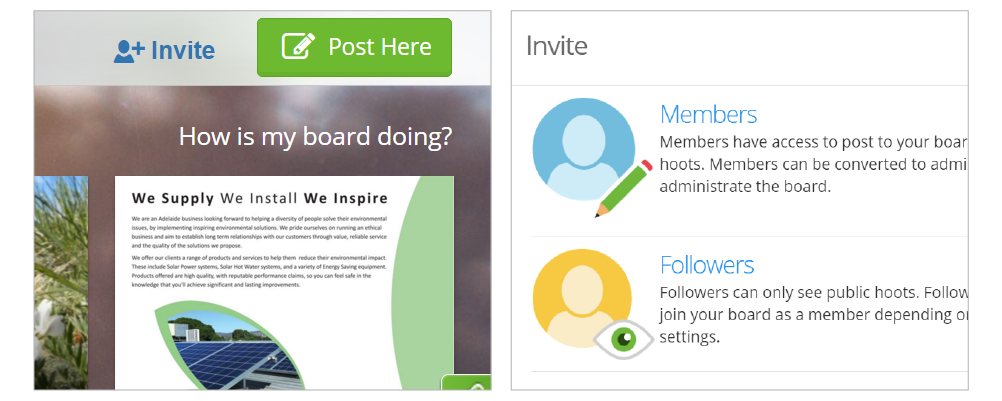 How to Invite Members and Followers