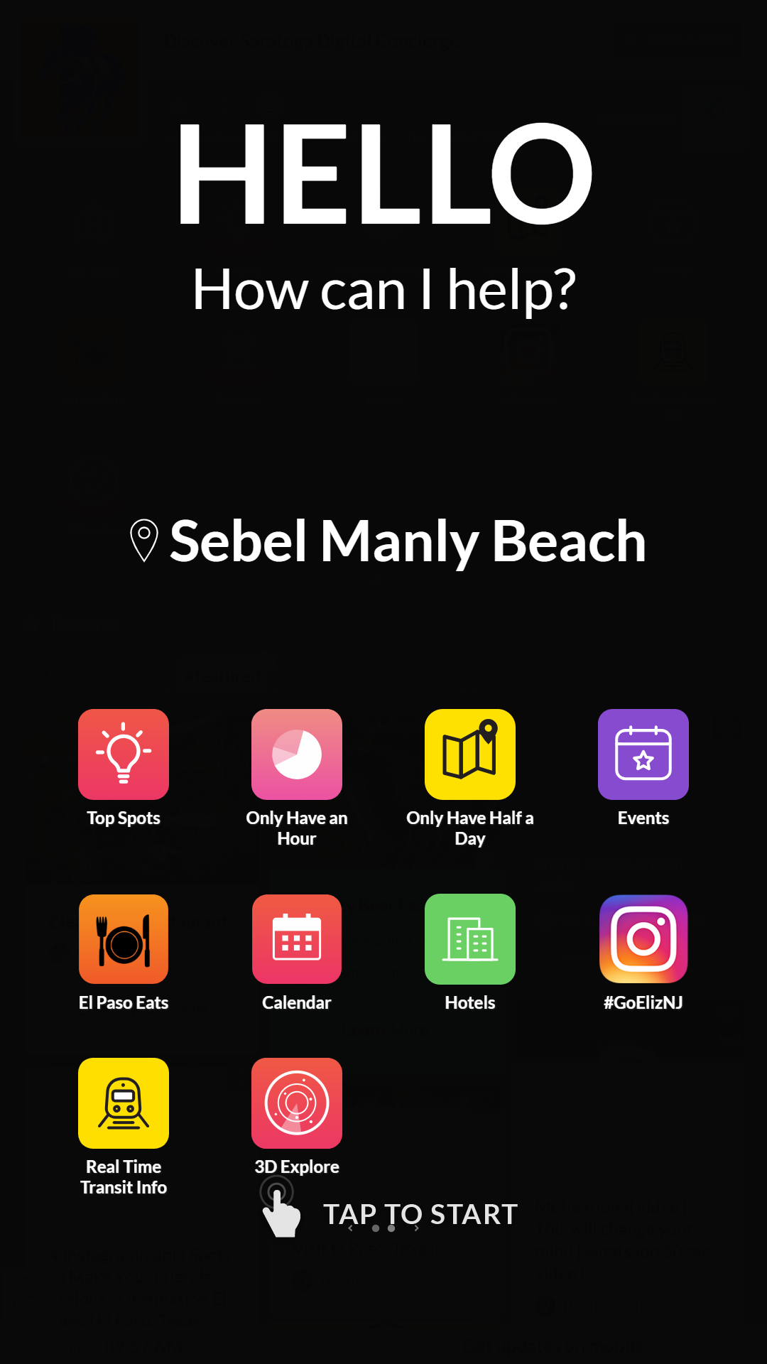 Destination marketing visitor kiosk apps