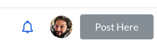 hootboard post here button