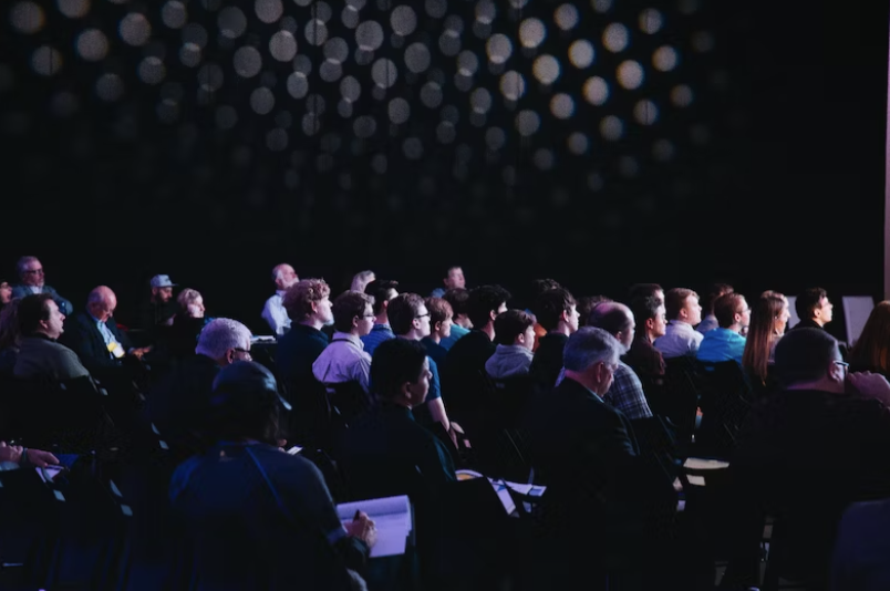 people sitting in an audience