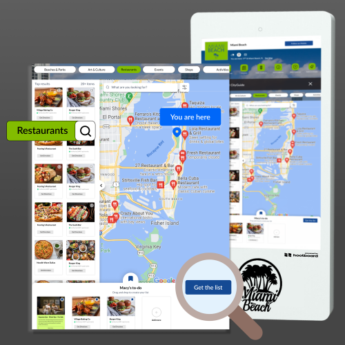 cityguide to help you locate businesses in a tourism area