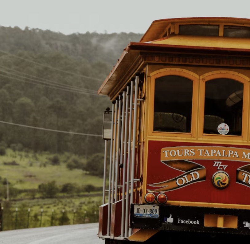 a streetcar on a tour