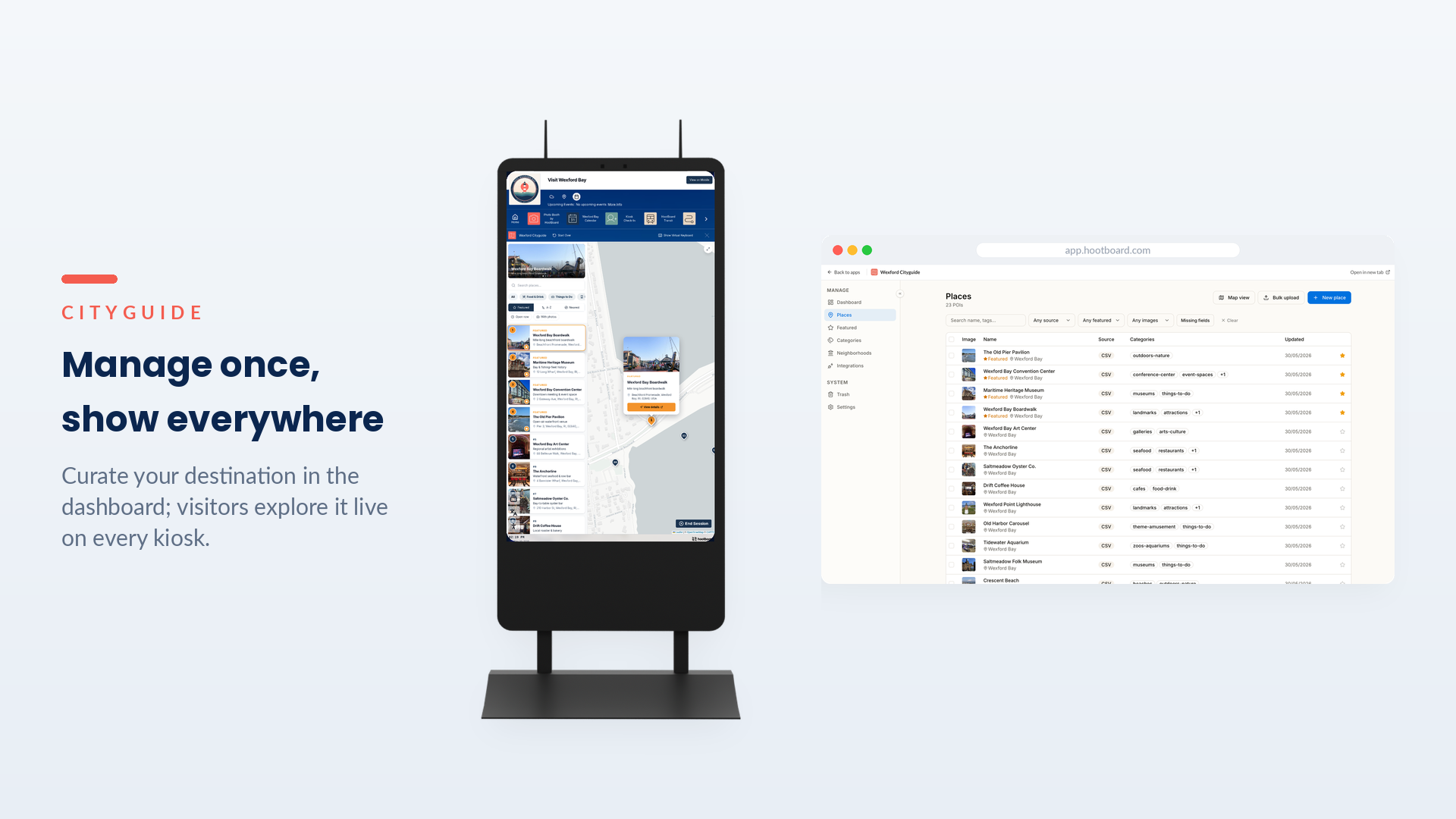 HootBoard CityGuide: visitor wayfinding & local guide that visitors love, that's just as easy to run