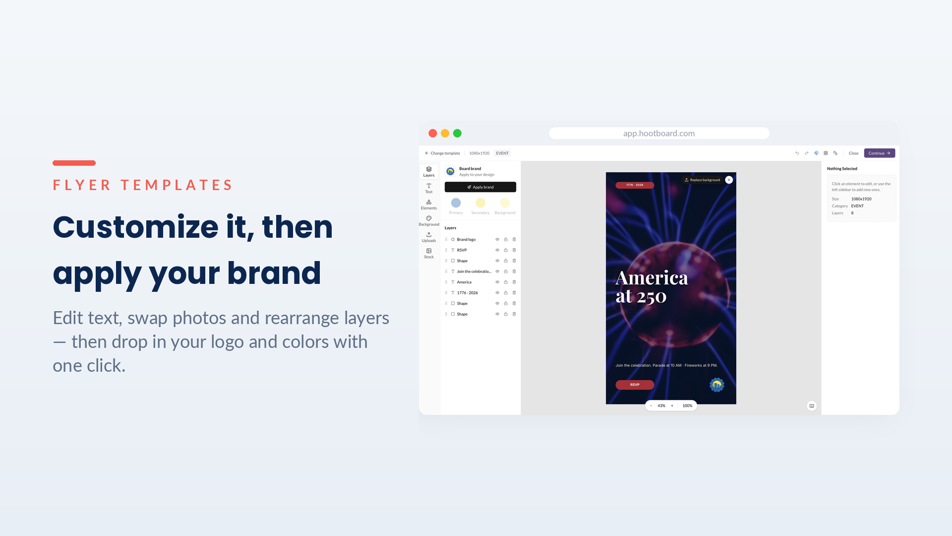Flyer Templates: from quick posts to designed flyers