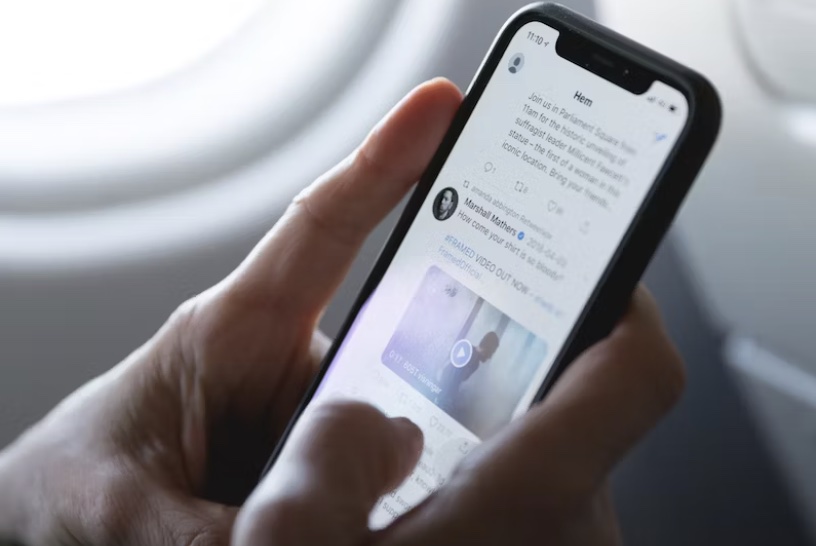 a person on a mobile device
