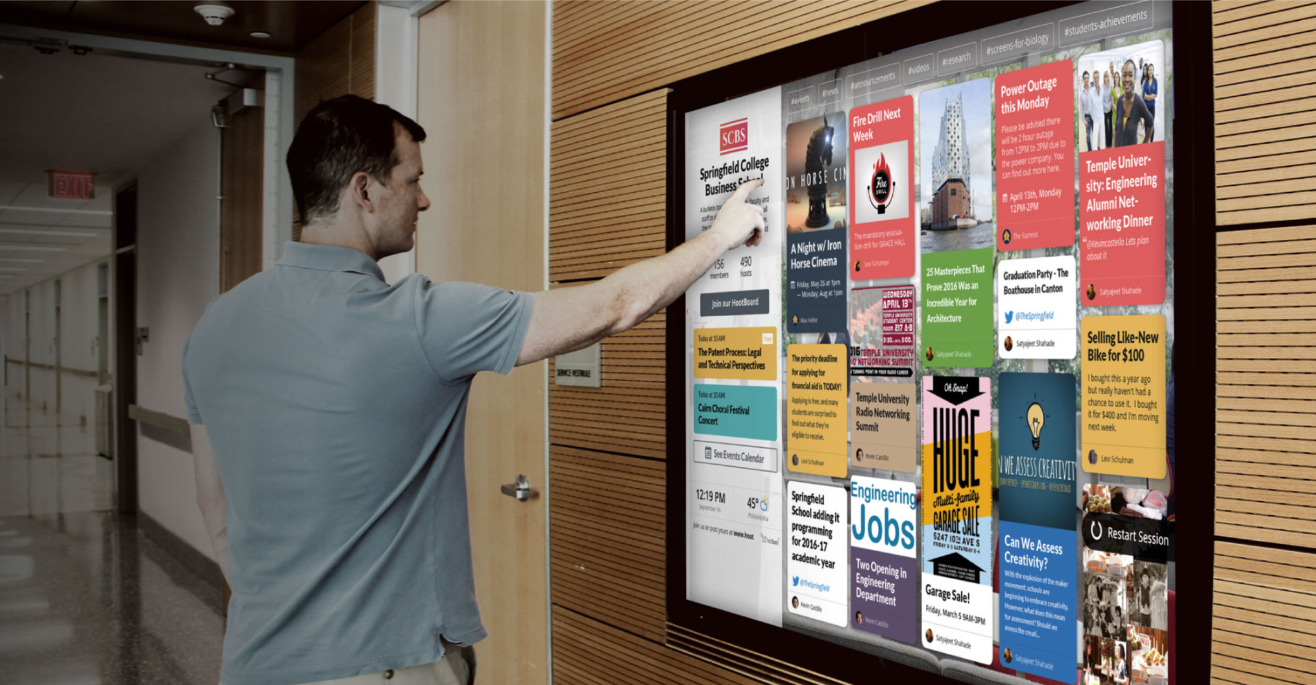 digital bulleting board